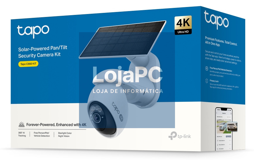 TP-LINK Solar-Powered Pan/Tilt Security Camera Kit 4K 8MP