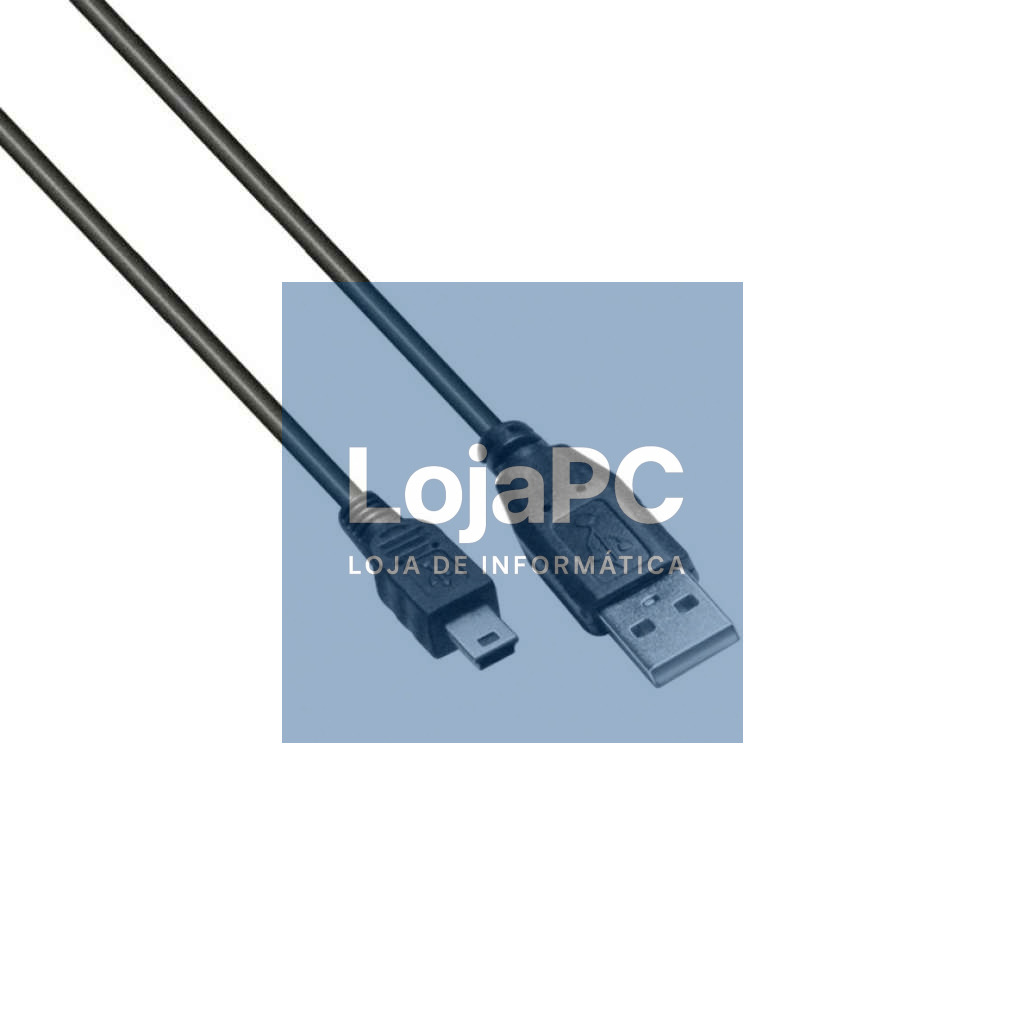 Cabo USB 2.0 tipo A/mini B 12p 1.80m Preto — imagem 4