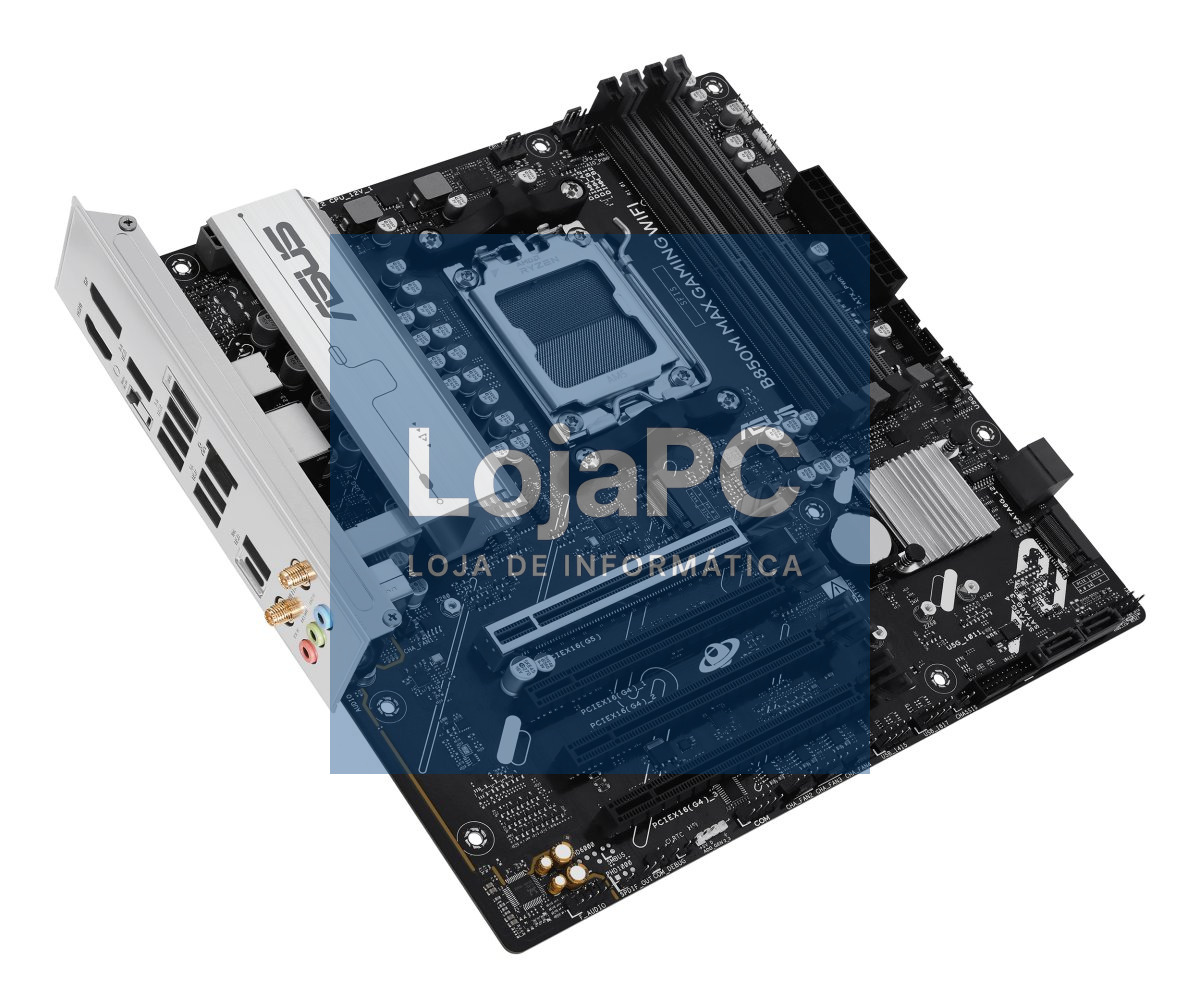ASUS AMD B850 mATX motherboard DDR5 PCIe 5.0 3xM.2 1xHDMI 1xDisplayPort 4xSATA