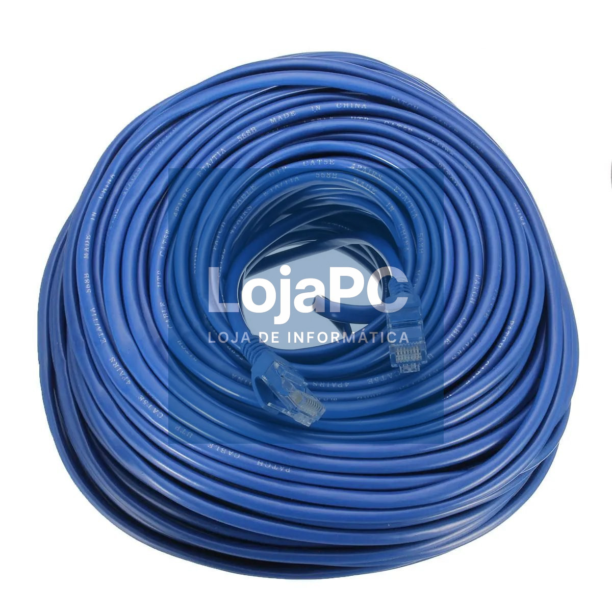 Chicote UTP RJ45 Cat6 1.50m Azul