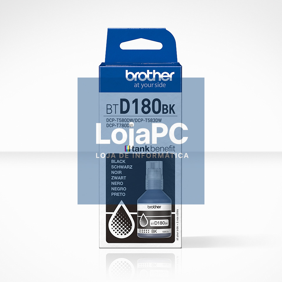 BROTHER Black ink bottle yield up to 7.500 pages