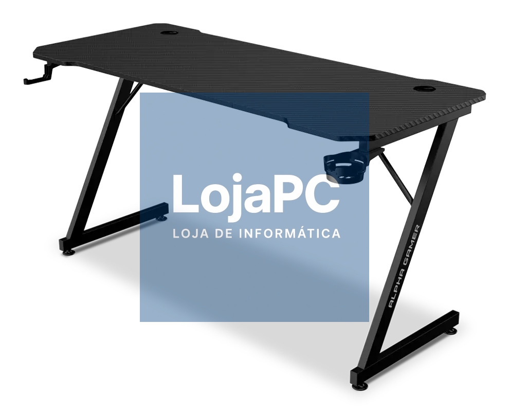 ALPHA GAMER Gemina Black Gaming Desk
