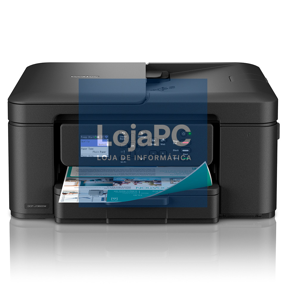 BROTHER DCPJ1360DW MFP Color 3-in-1 A4 inkjet ADF Duplex with smartphone app Wi-Fi and Wi-Fi direct