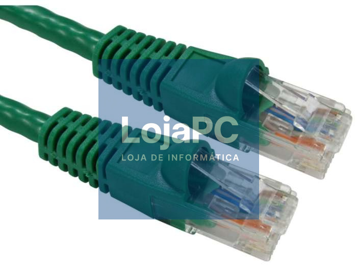 Chicote UTP RJ45 Cat6 1.00m Verde — imagem 3