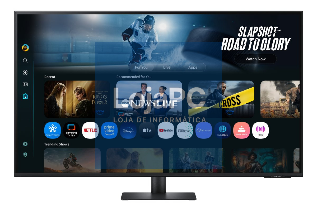 SAMSUNG LS43FM702 Smart Monitor 43i IA VA UHD 4K 60Hz 2xHDMI USB-C 65W Black