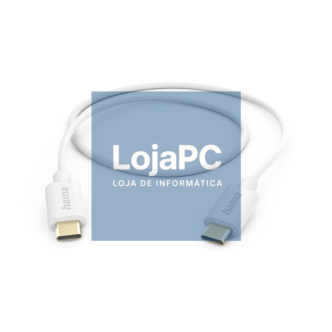 HAMA Cabo USB USB-C-USB-C 1 m White