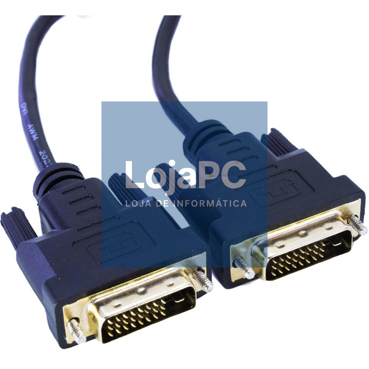 Cabo Monitor DVI/DVI 24+1  3.00m Preto — imagem 2