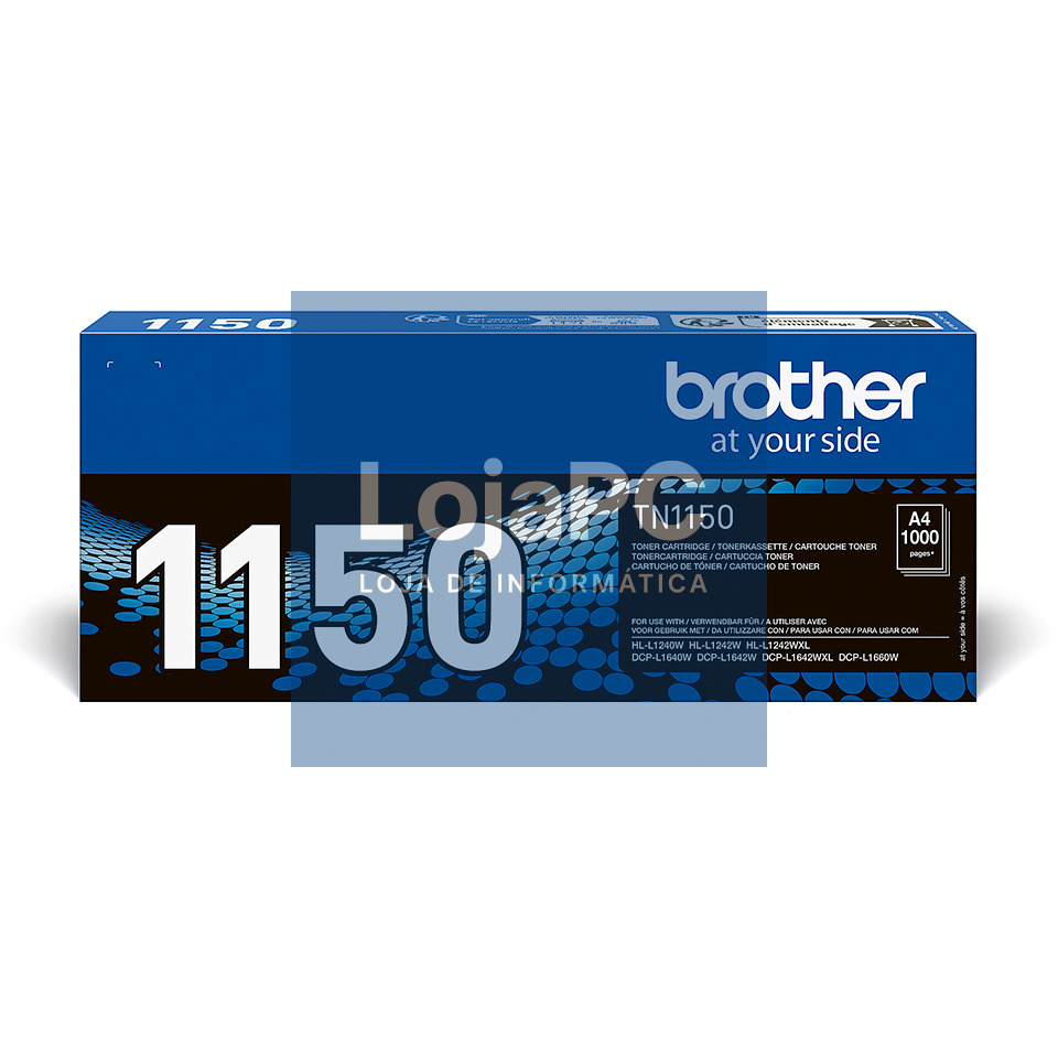 BROTHER TN1150 Black Toner Cartridge 1.200 pages - HLL1240W DCPL1640W DCPL1660W
