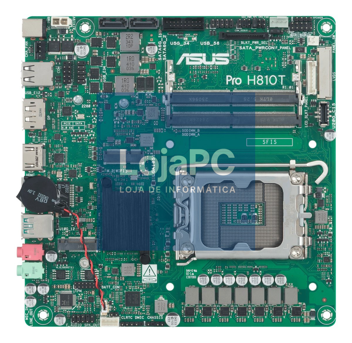 ASUS H810 LGA 1851 mini-ITX Thin motherboard 1xHDMI 1xDP