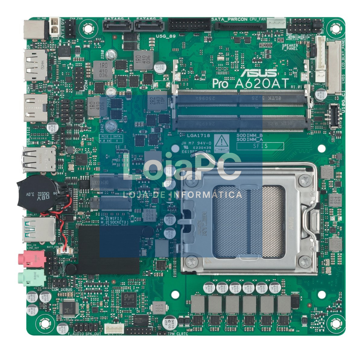 ASUS A620A LGA 1851 mini-ITX Thin motherboard 1xHDMI 1xDP