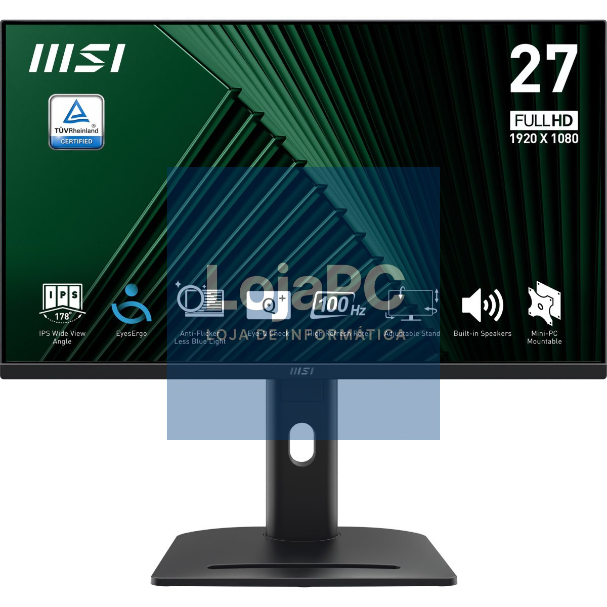 MSI PRO MP275PG 27inch FHD IPS 1ms MPRT / 4ms GTG 100Hz HDMI DP D-Sub VGA
