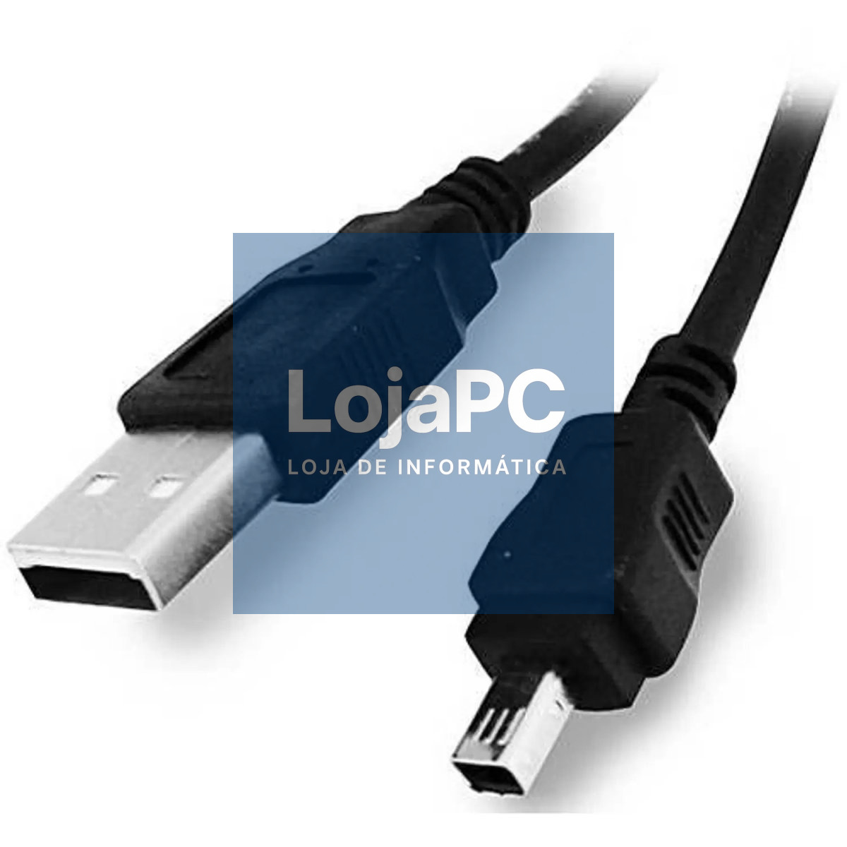 Cabo USB 2.0 tipo A/SuperminiB 4p 1.80m Preto