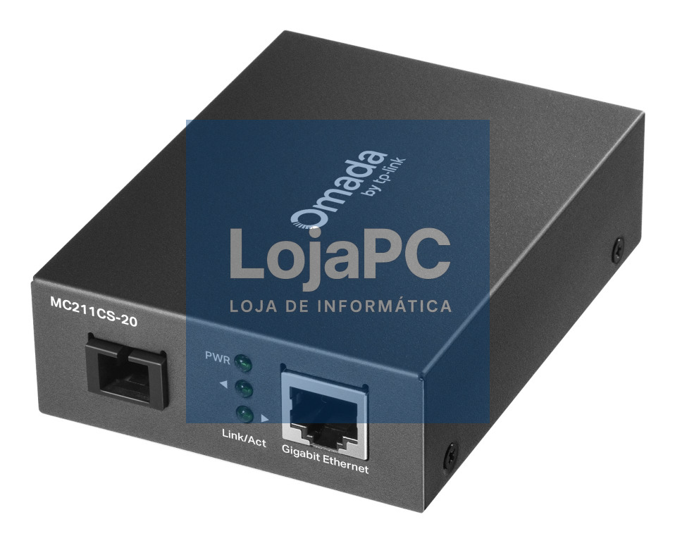 TP-LINK Omada 10/100/1000 Mbps RJ45 to 1000 Mbps Single-mode SC WDM Bi-Directional Fiber Converter
