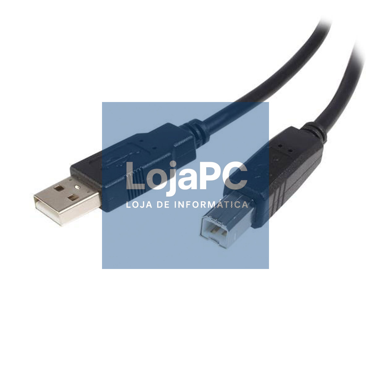Cabo USB HQ tipo A/B 5.00m Preto
