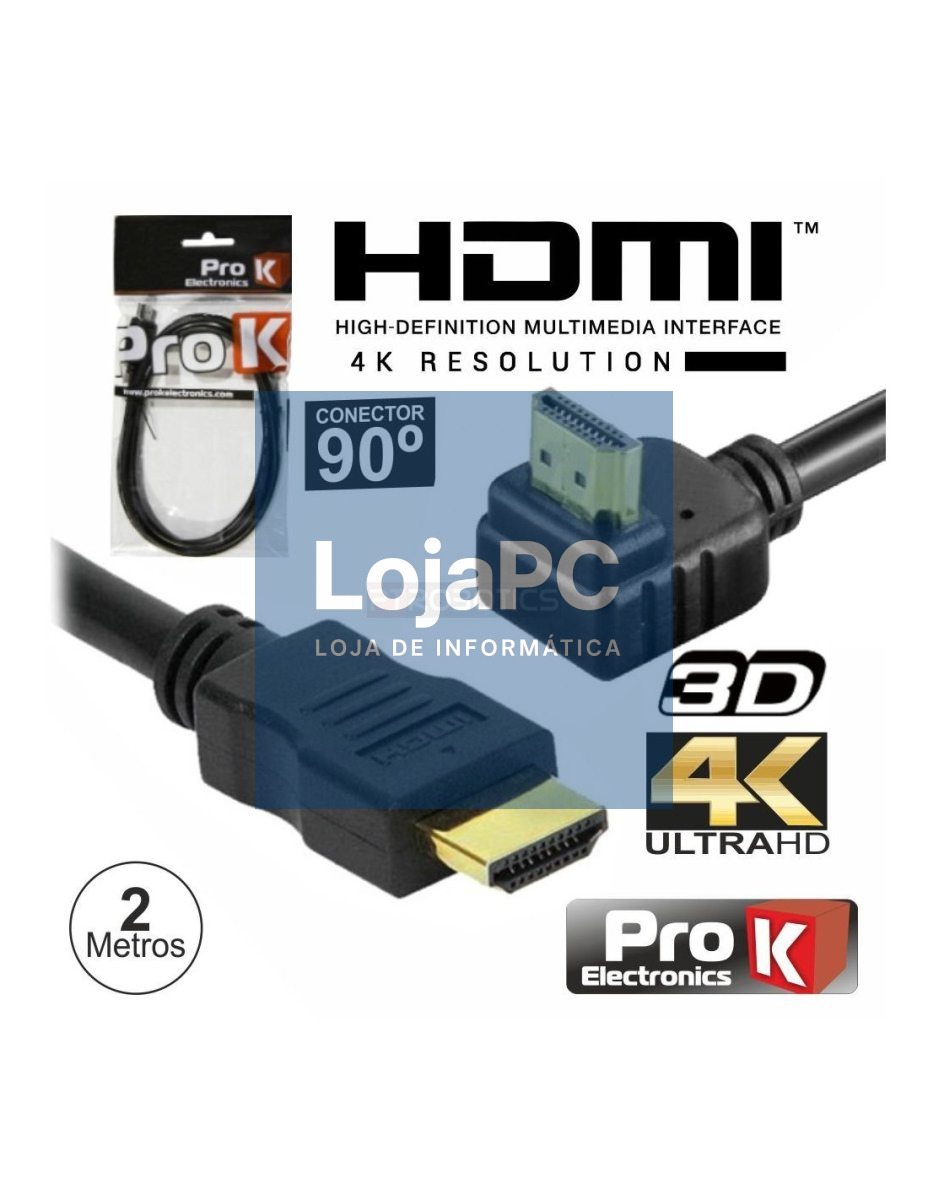 Cabo HDMI M/M 2mts Preto