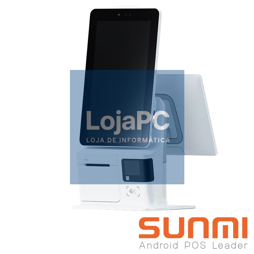Sunmi K2 Mini 2GB+16GB, 80mm, Camera, 2D , 15.6"+15.6" Touch