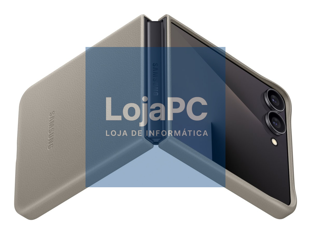 SAMSUNG Capa Vegana B7 FLIP 7 Cinza