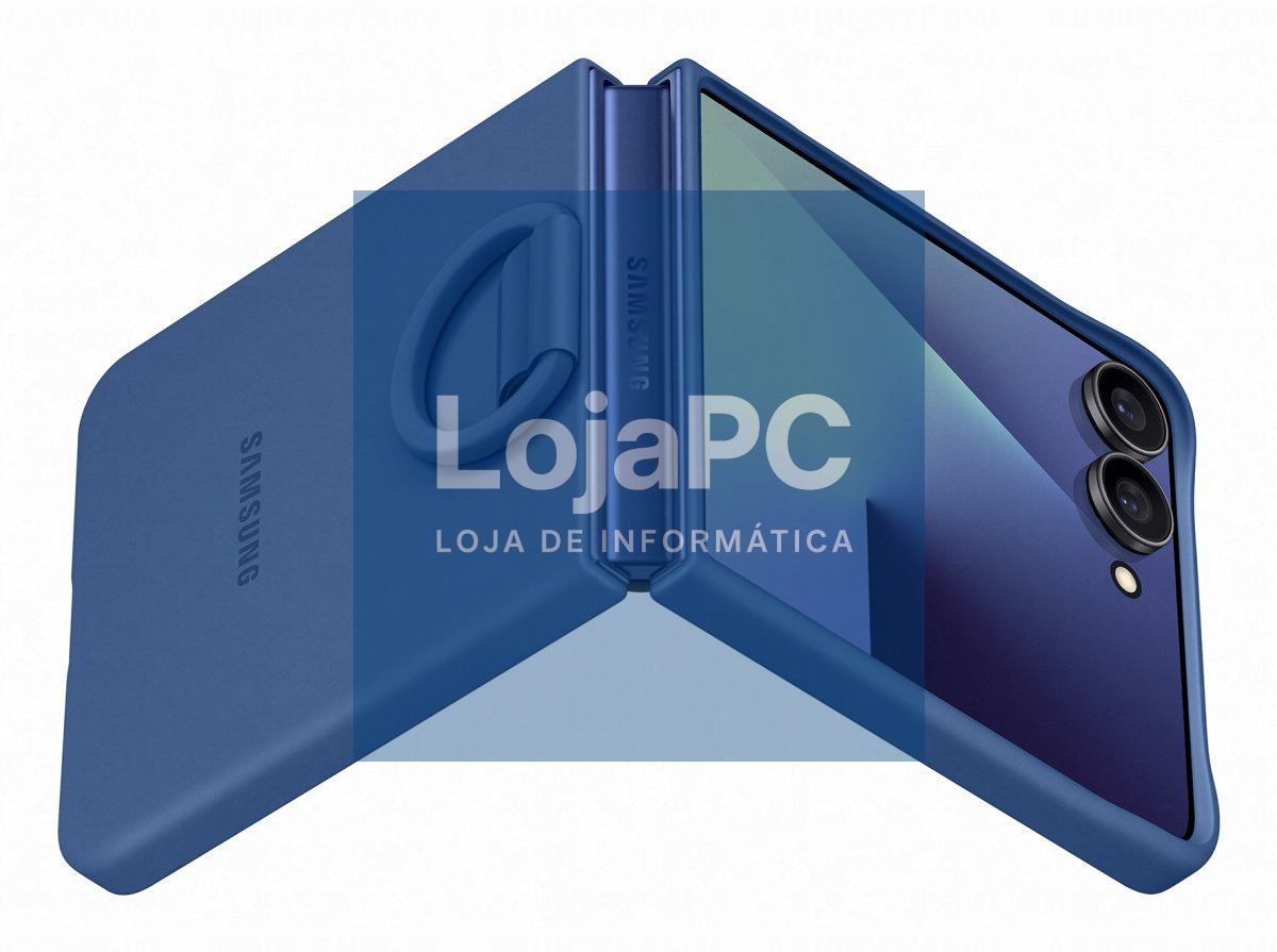 SAMSUNG Capa de Silicone com Anel B7 FLIP 7 Azul