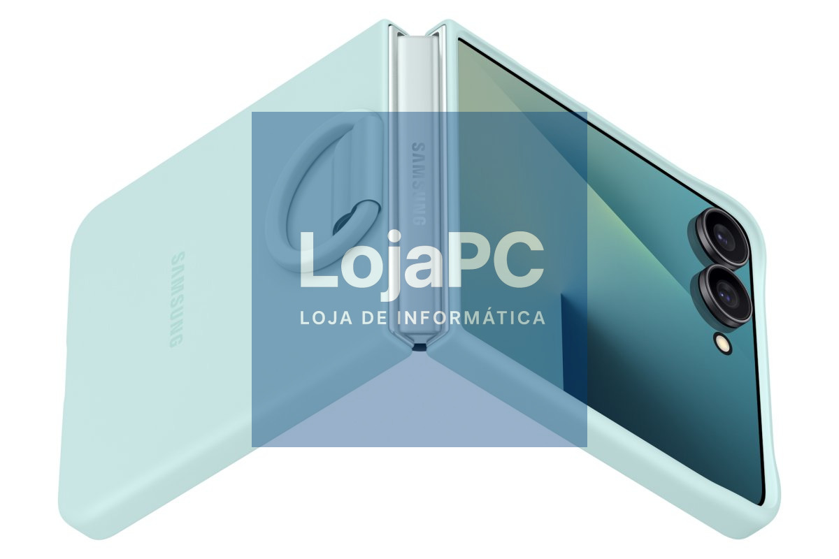 SAMSUNG Capa de Silicone com Anel B7 FLIP 7 Azul Claro