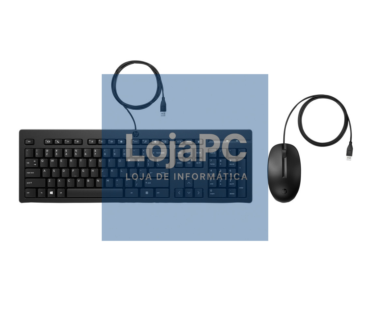 HP 225 Wired Mouse and KB G2 Portugal - Portuguese localization