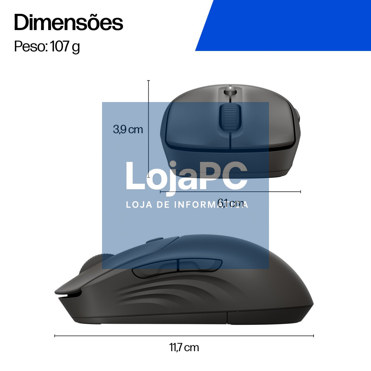 HP 405 Quiet Black Wireless B Mouse EMEA INTL Euro plug (EN)