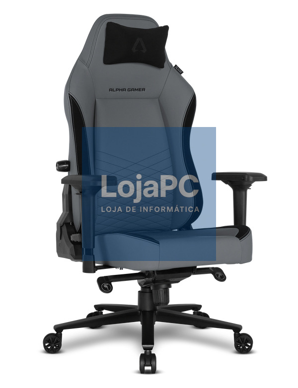 ALPHA GAMER Alegra PU Leather Grey/Black V2