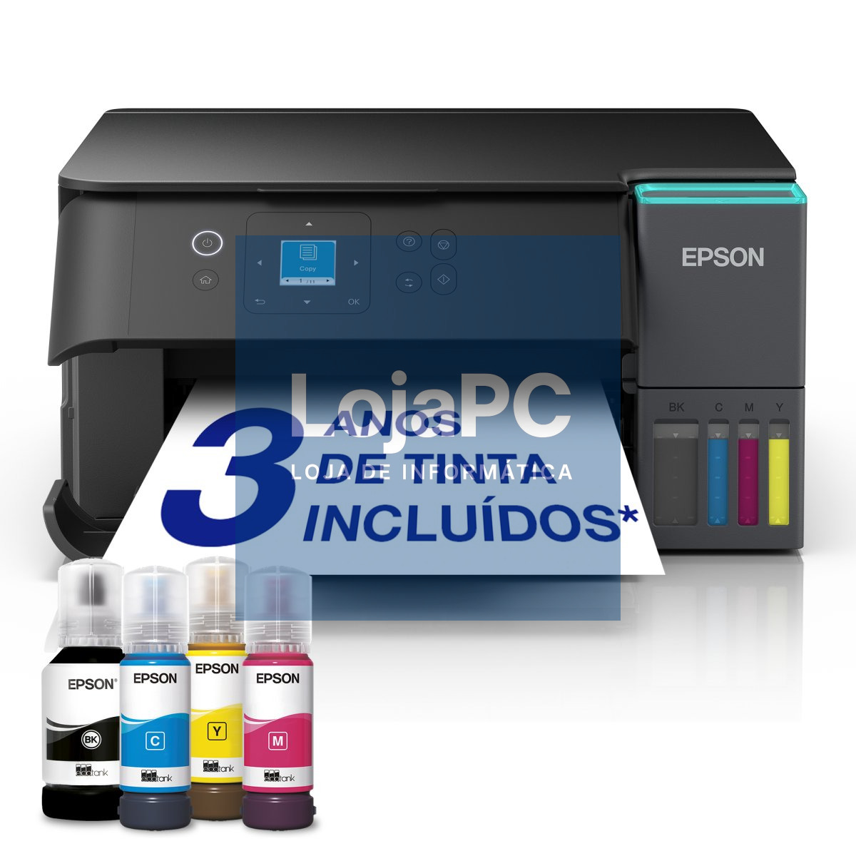 EPSON EcoTank ET-2950 Inkjet MFP A4 15ppm ISO USB WLAN Wi-Fi