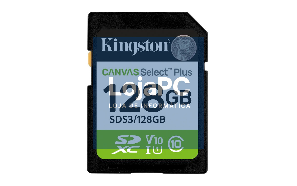 KINGSTON 128GB SDXC Canvas Select Plus Gen3 150MB/s C10 UHS-I U1 V10