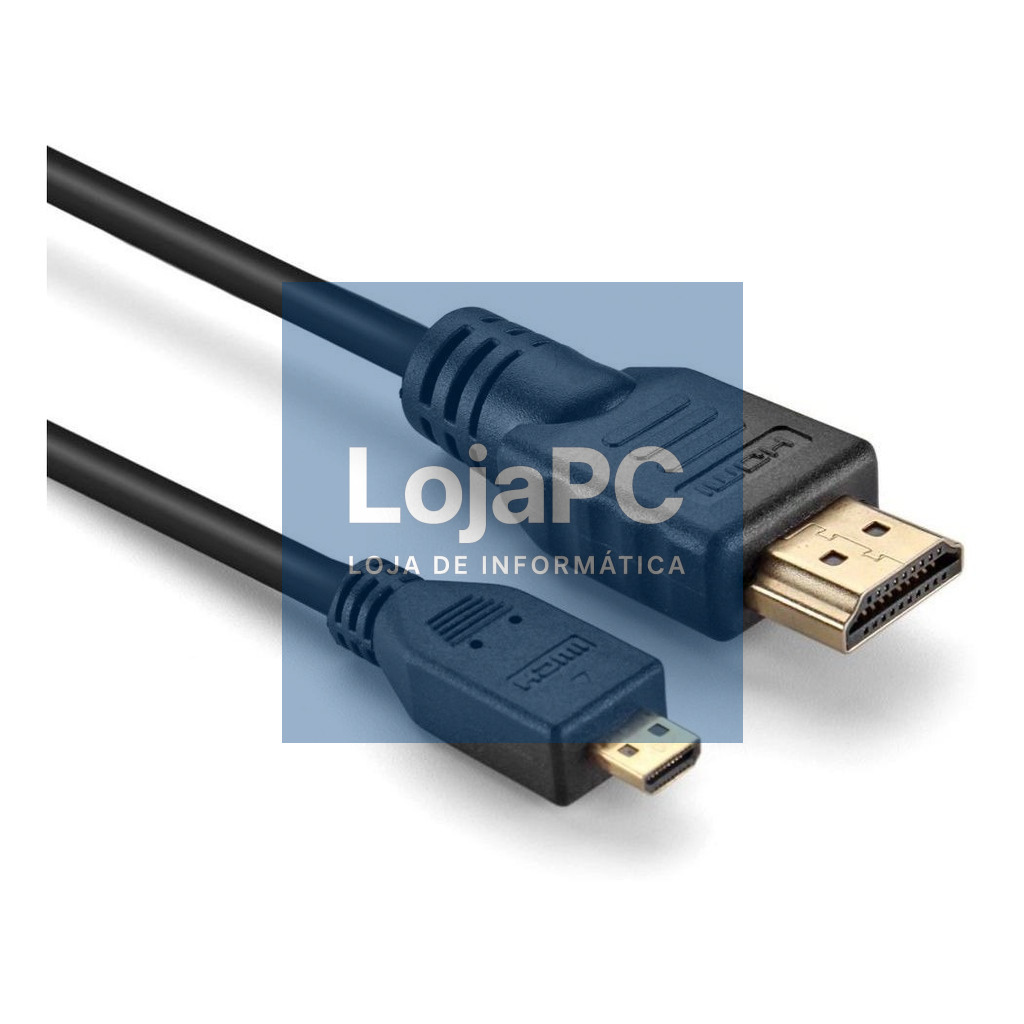 Cabo HDMI p/ micro HDMI 1.80 m Preto — imagem 2