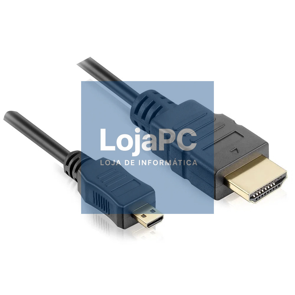 Cabo HDMI p/ micro HDMI 1.80 m Preto — imagem 4