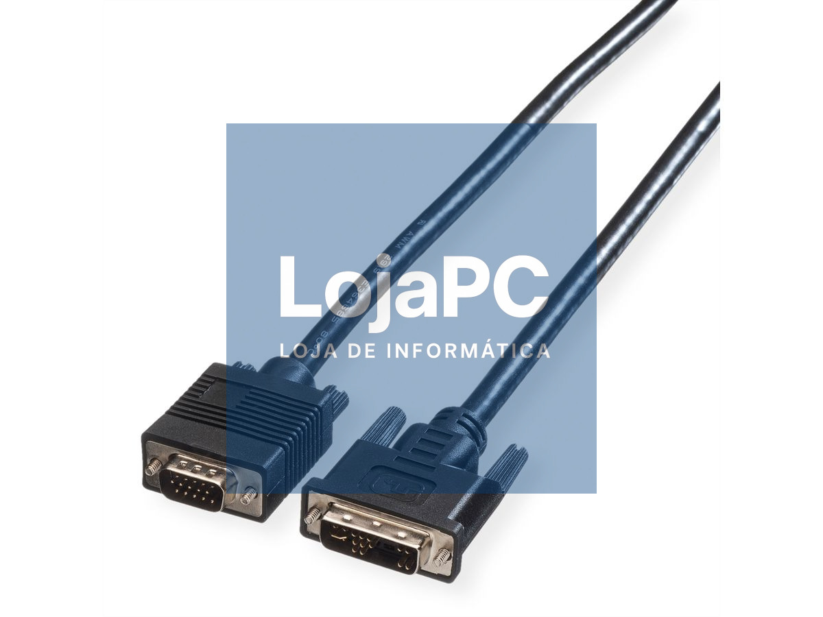 Cabo VGA DVI 12+5 / HDB15M 3.00m Preto — imagem 2