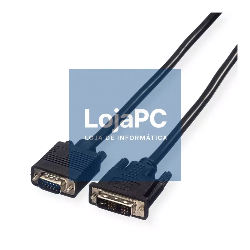 Cabo VGA DVI 12+5 / HDB15M 3.00m Preto — imagem 3