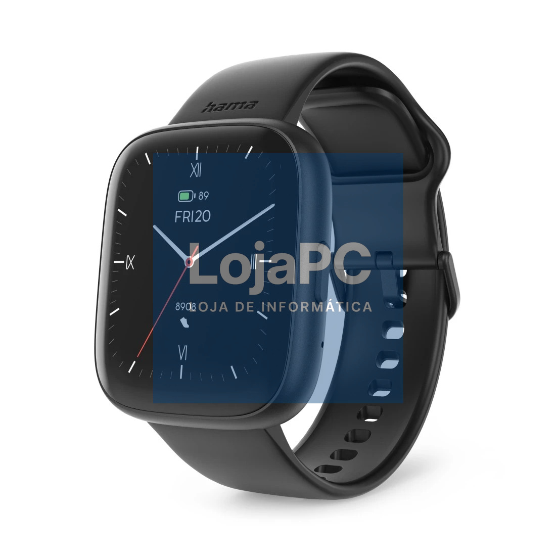 HAMA 4000 Smart Watch Phone Function Sleep Analysis Waterproof 46 mm blk