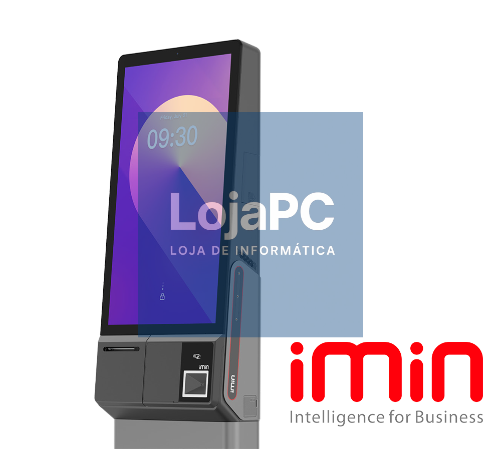 iMin Heron 1 Android 15 8-Core, 2.0GHz 23.8" WiFi 6 BT NFC 80mm Printer Single Camera Standard Scanner GMS Black 4GB+64GB EU PLUG F