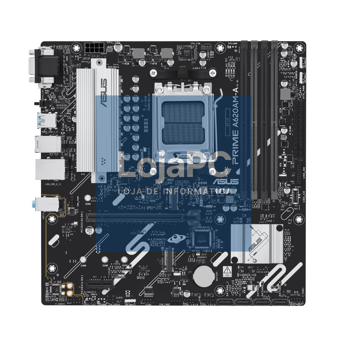 ASUS AMD A620 micro-ATX motherboard 4xDDR5 1xHDMI 1xDP 2xM.2 4xSATA