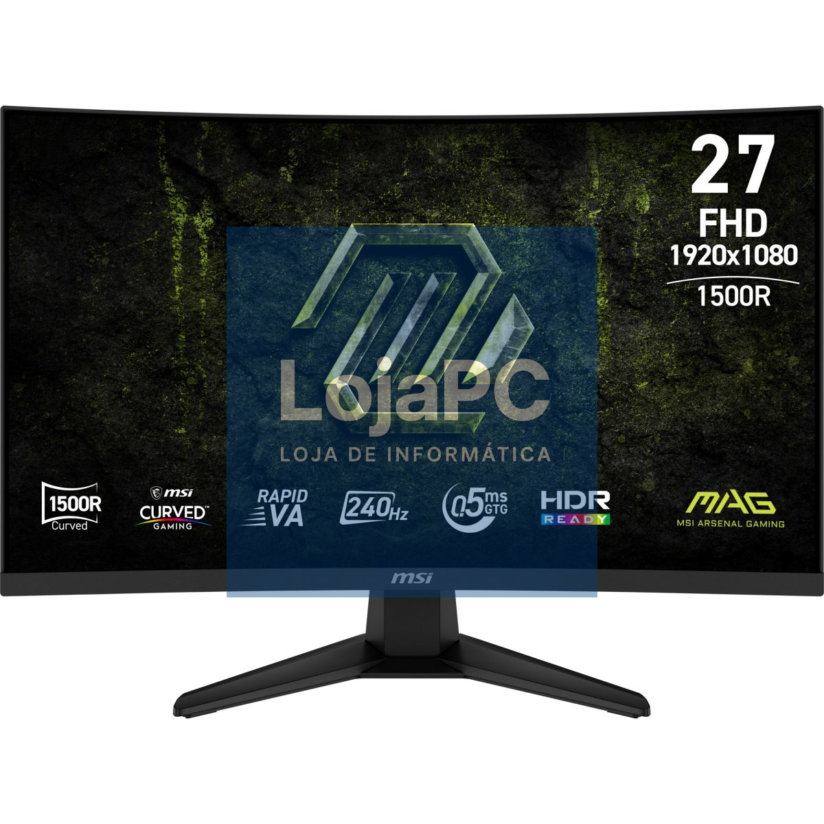 MSI MAG 275CF X24 27inch 1920x1080 FHD 1xDisplayPort 1.2a 2xHDMI 2.0b