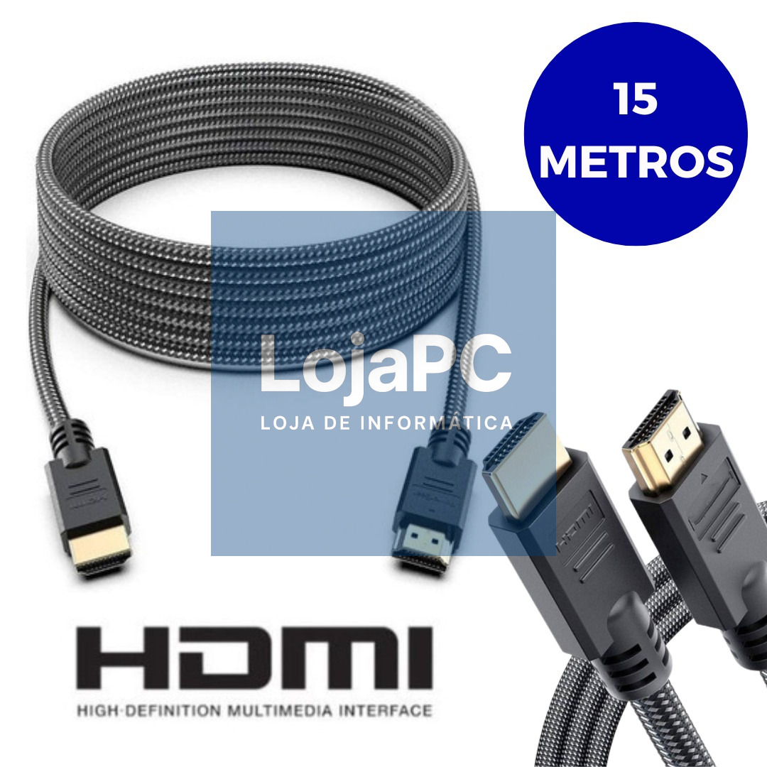 Cabo HDMI M/M 15.0m Preto