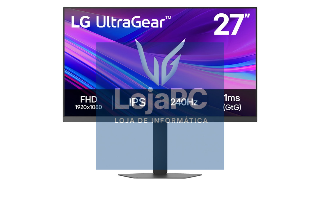 LG 27G440A-B.AEU 27inch IPS 1920X1080 FHD 400CD/M2 240HZ 1MS 1XDP 1XHDMI TILT HEIGHT ADJUST PIVOT 3Y
