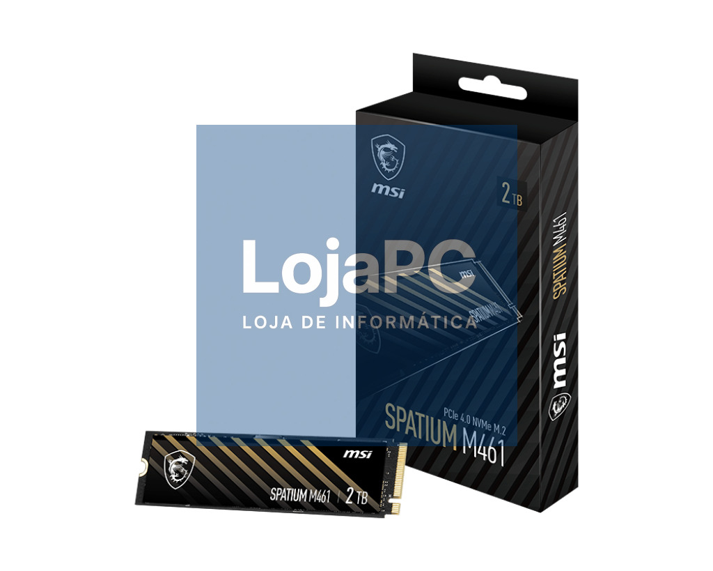 MSI SSD M.2 PCIe 4.0 NVMe 2TB 5000R/4200W SPATIUM M461
