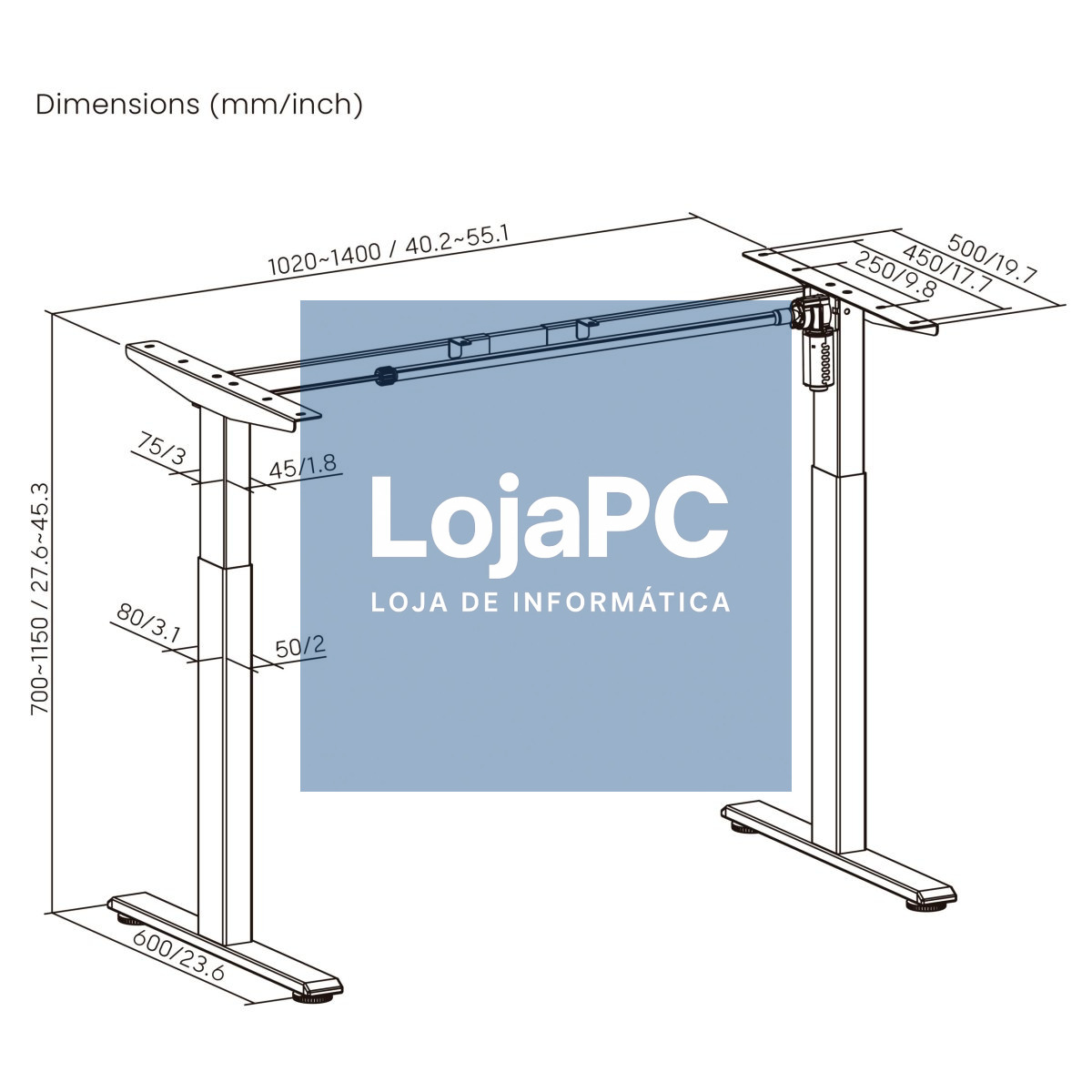 NAPOFIX Motorized Desk - Frame