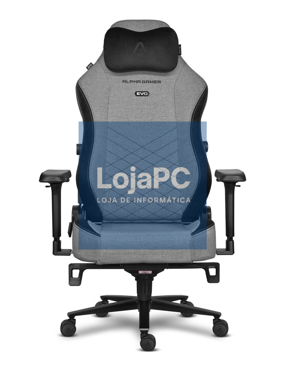 ALPHA GAMER ALEGRA EVO SMOKE GREY FABRIC