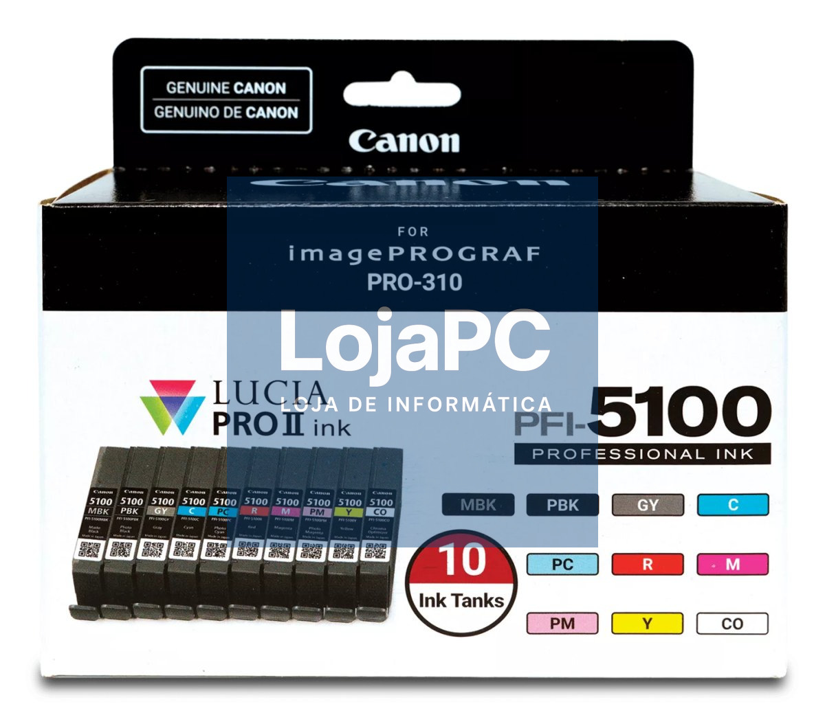 CANON PFI-5100 MBK/PBK/C/M/Y/PC/PM/R/GY/CO Multi Pack