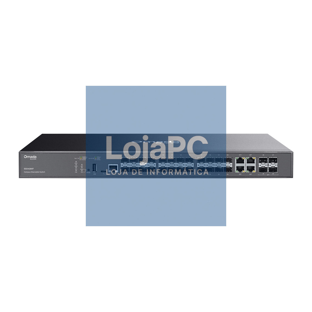 TP-LINK Omada Campus 24-Port SFP Stackable Lite L3 Managed Switch with 4× 10G Slots