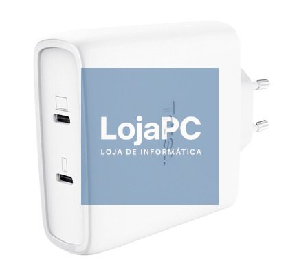 TRUST MAXO 100-watt GaN universal USB-C power adapter Apple PC 2 ports + cable White