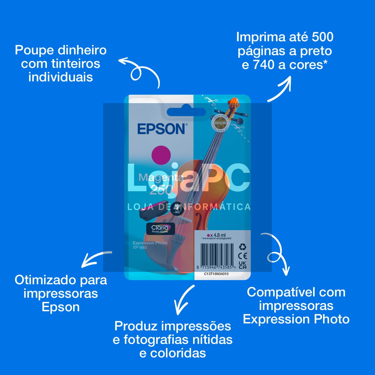 EPSON Singlepack Magenta 250 ink