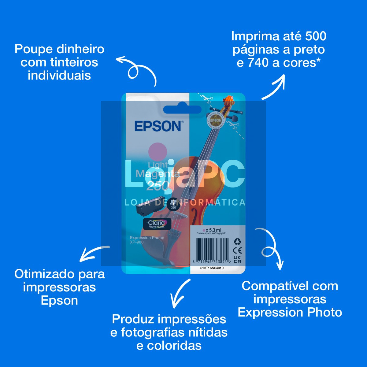 EPSON Singlepack Light Magenta 250 ink