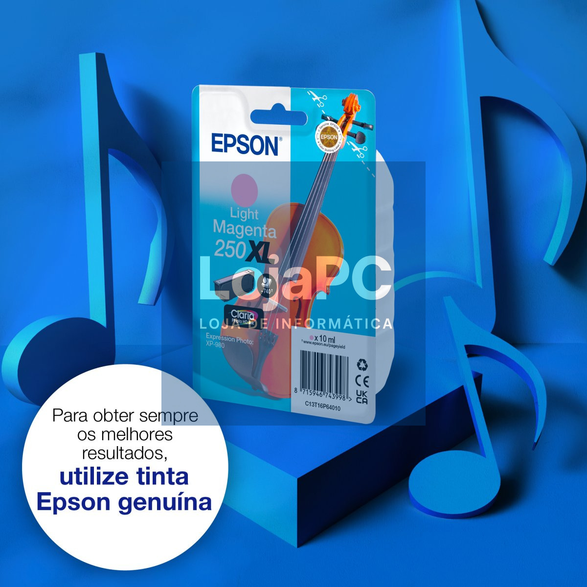 EPSON Singlepack Light Magenta 250XL ink