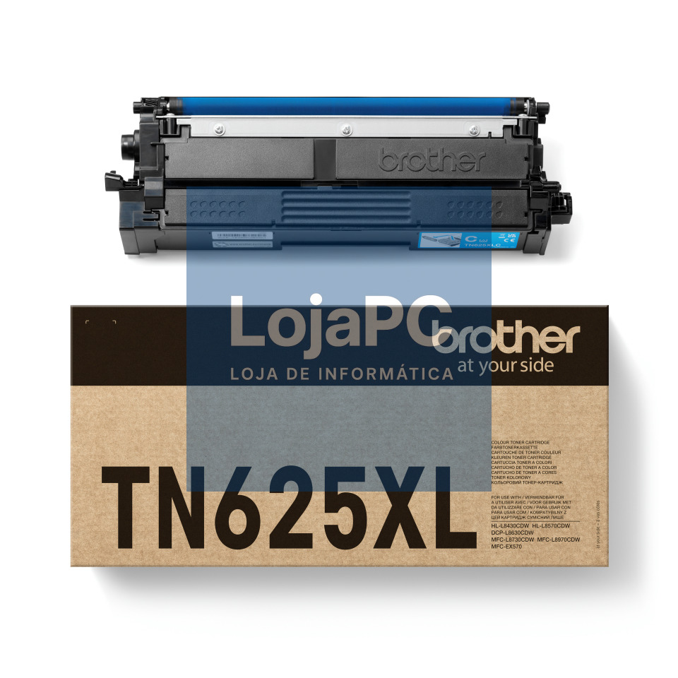 BROTHER TN-625XLC High Yield Cyan Toner Cartridge capacity 4.500 pages HLL8430CDW HLL8570CDW MFCL8730CDW MFCL8970CDW