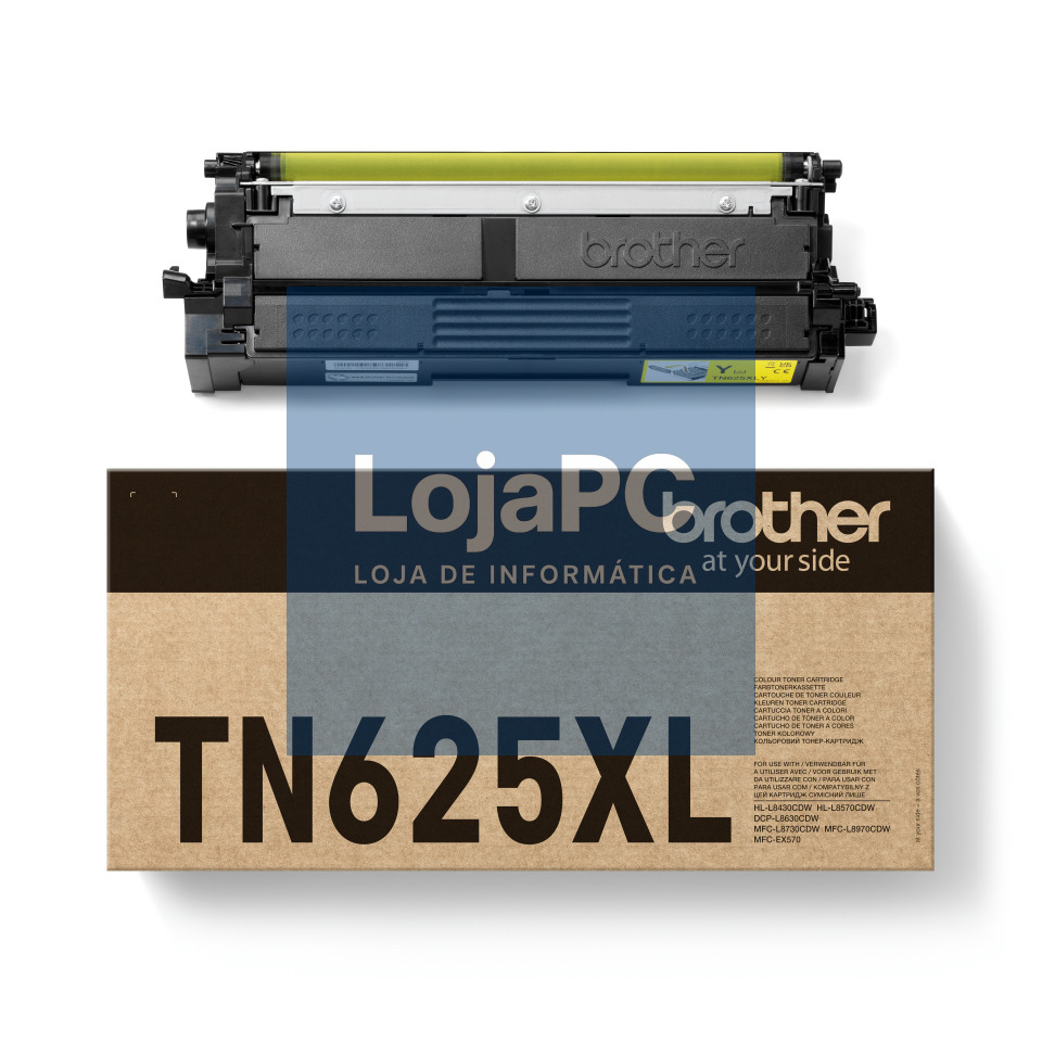 BROTHER TN-625XLY High Yield Yellow Toner Cartridge capacity 4.500 pages HLL8430CDW HLL8570CDW MFCL8730CDW MFCL8970CDW