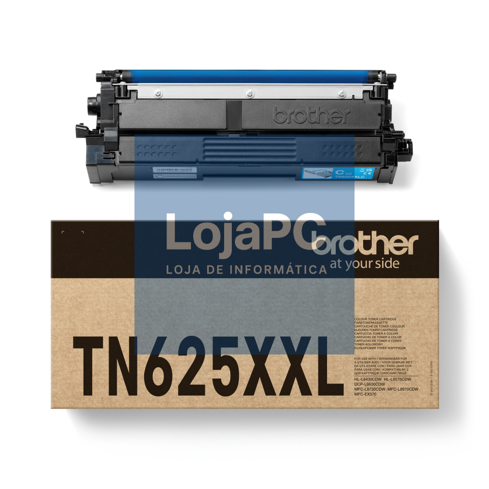 BROTHER TN-625XXLC Super High Yield Cyan Toner Cartridge capacity 6.500 pages HLL8430CDW HLL8570CDW MFCL8730CDW MFCL8970CDW